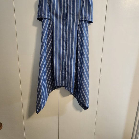 BCBGMaxAzria Sleeveless Calypso Button Down Midi Dress - Popover Back | Size S - Picture 4 of 9